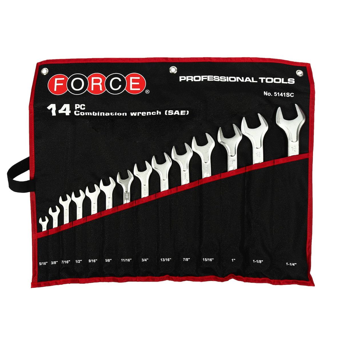 FORCE - Juego Llaves Punta Corona Pulgadas SAE Force 5141SC