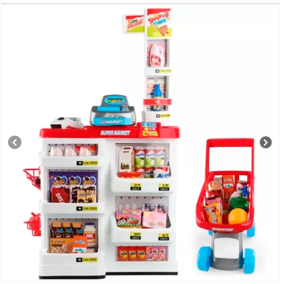 GENERICO - Juego Set Supermercado con Cesta