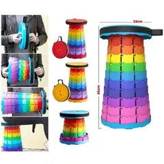 GENERICO - Taburete Plegable Silla Telescopica Silla Portatil Retraible