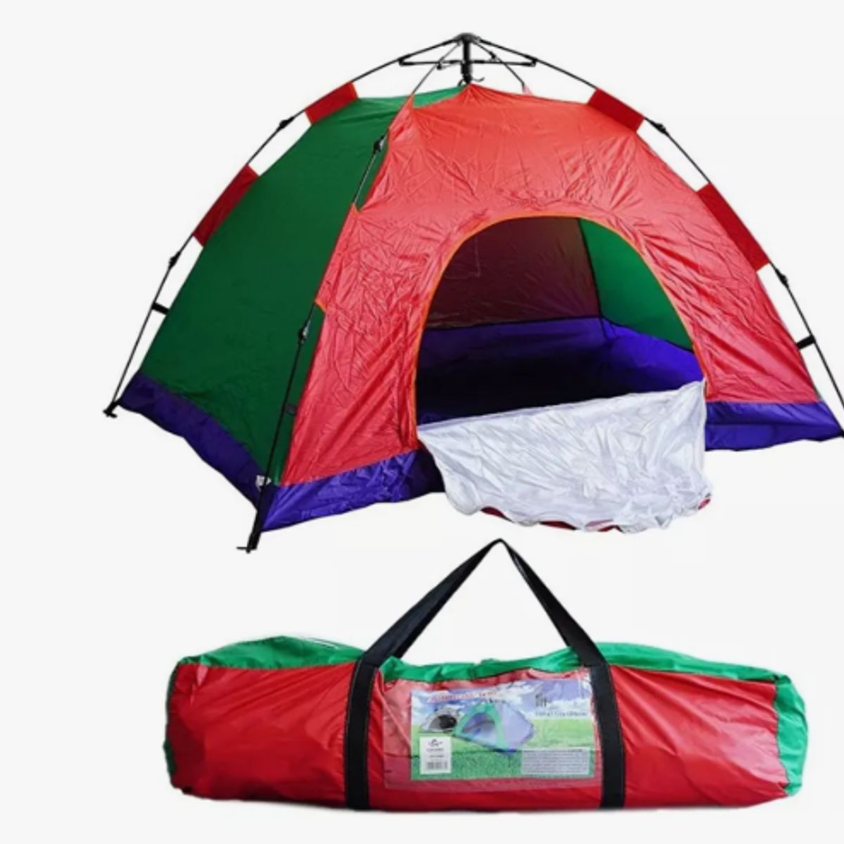 GENERICO - Carpa Camping Automatica 5 Personas 200X200X135 Cm