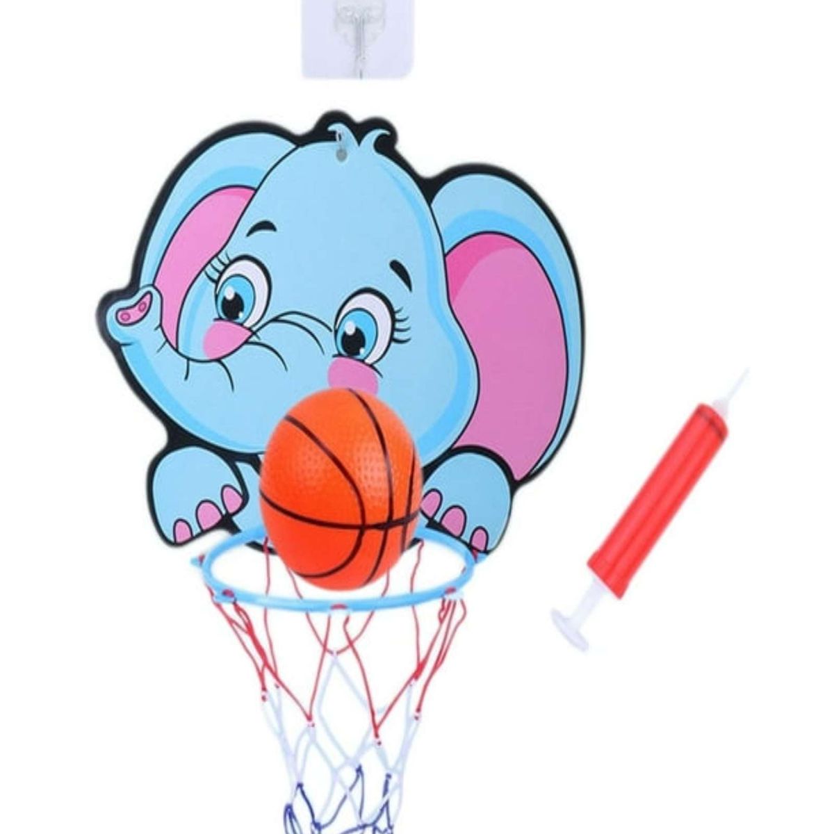GENERICO - Juguete Kit de aro de baloncesto con animales creativos de dibujos