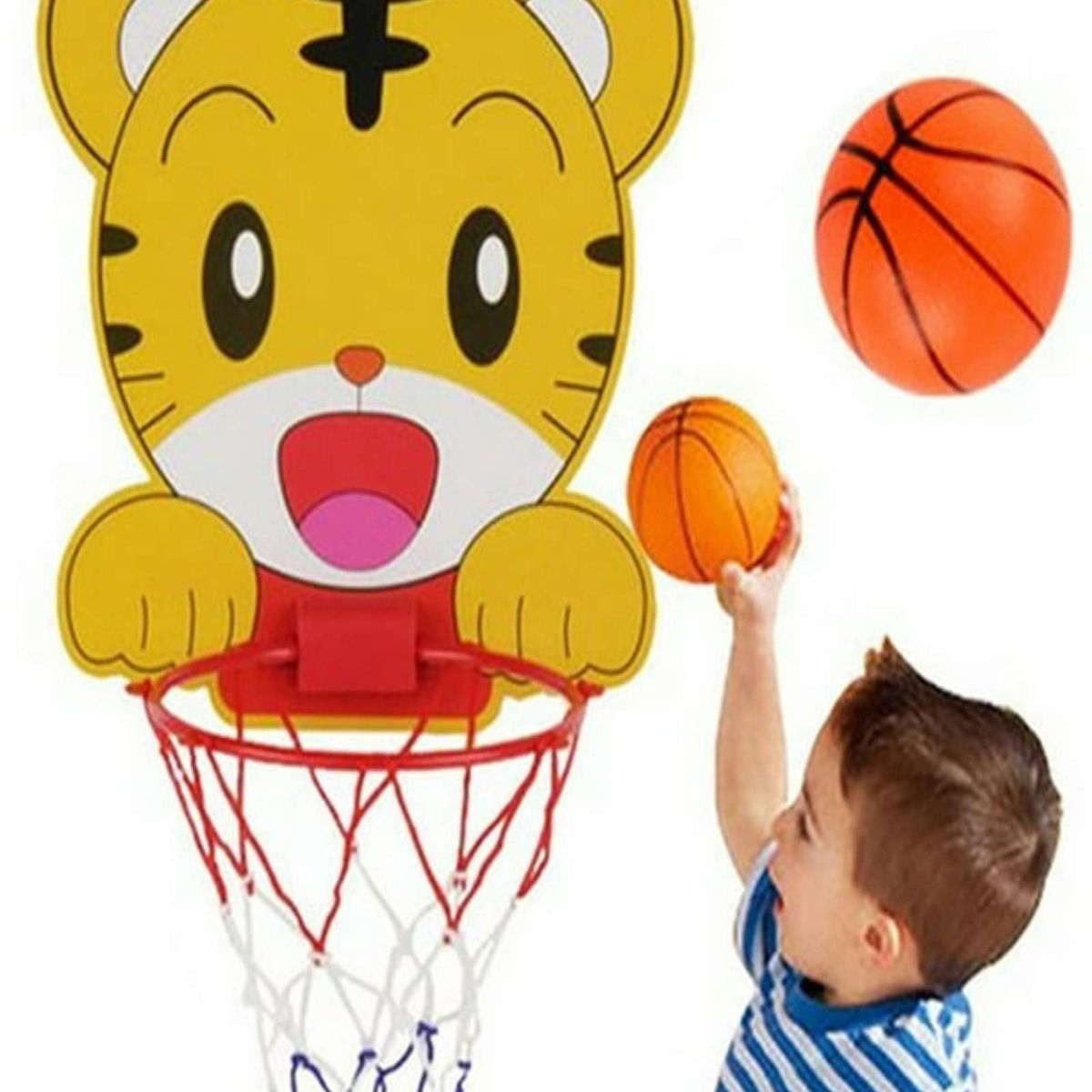 GENERICO - Juguete Kit de aro de baloncesto con animales creativos de niños