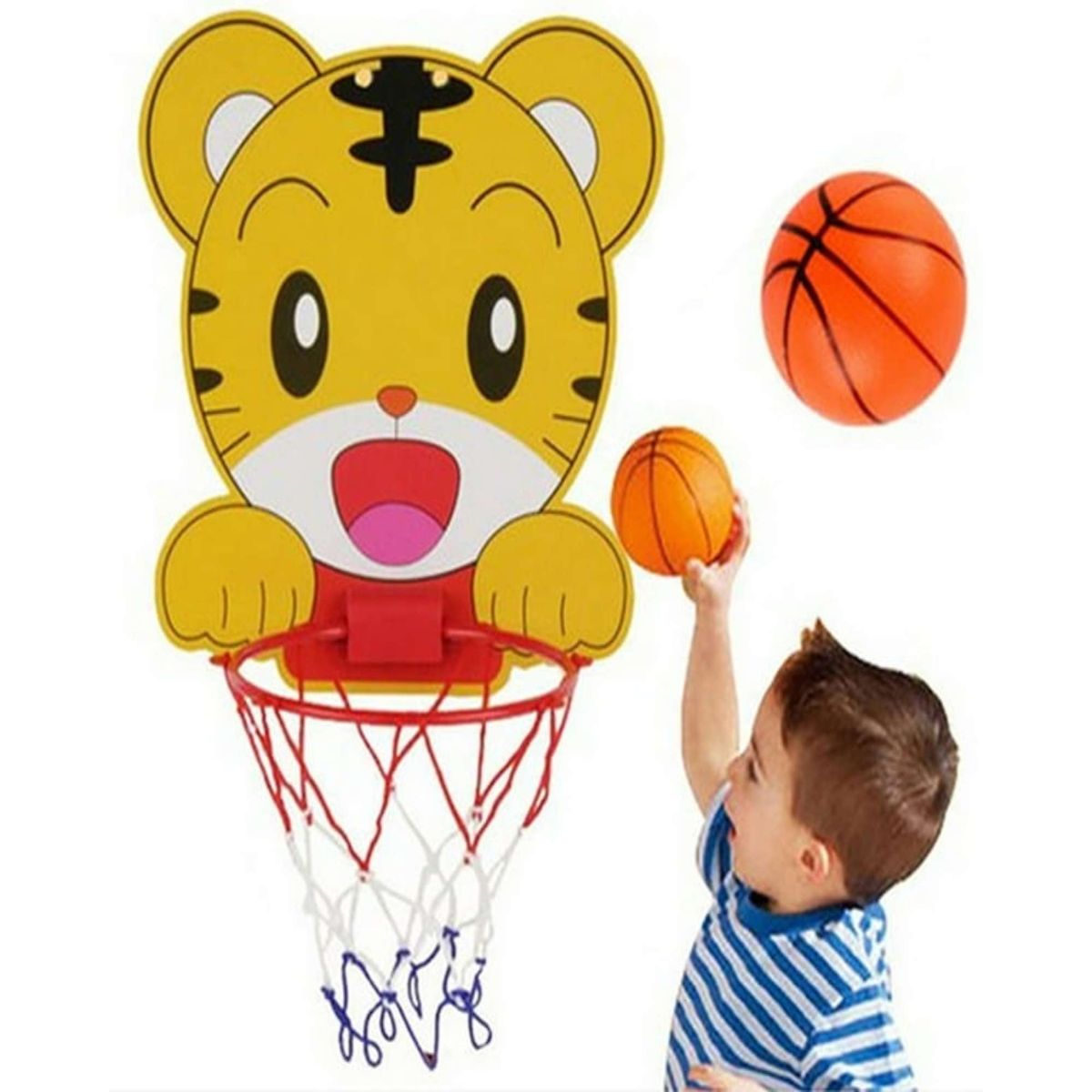 GENERICO - Juguete Kit de aro de baloncesto con animales creativos de niños