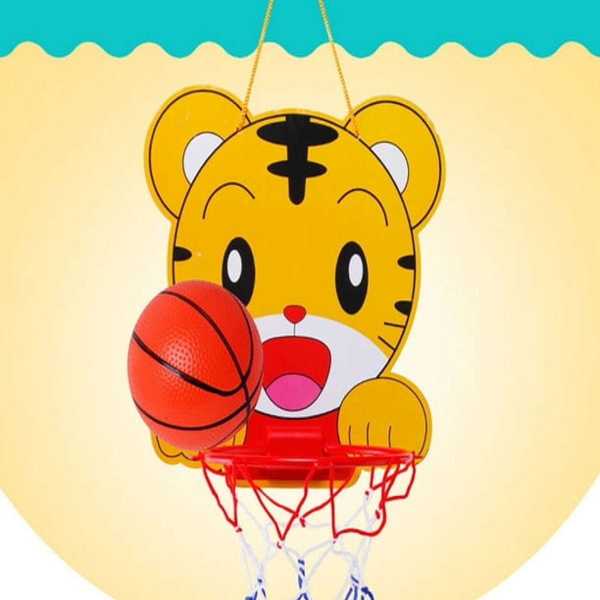 GENERICO - Juguete Kit de aro de baloncesto con animales creativos de niños