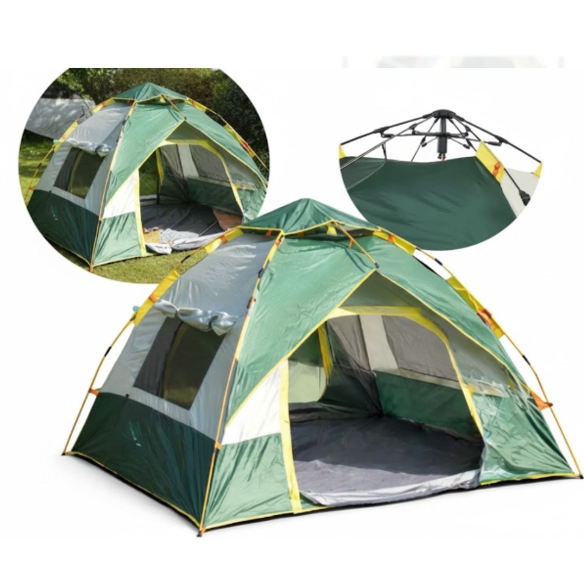 GENERICO - Carpa Camping Automatica 5 Personas 200X200X145 Cm