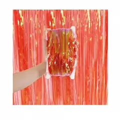 GENERICO - Cortina Tornasol Naranjado 100cmx200cm