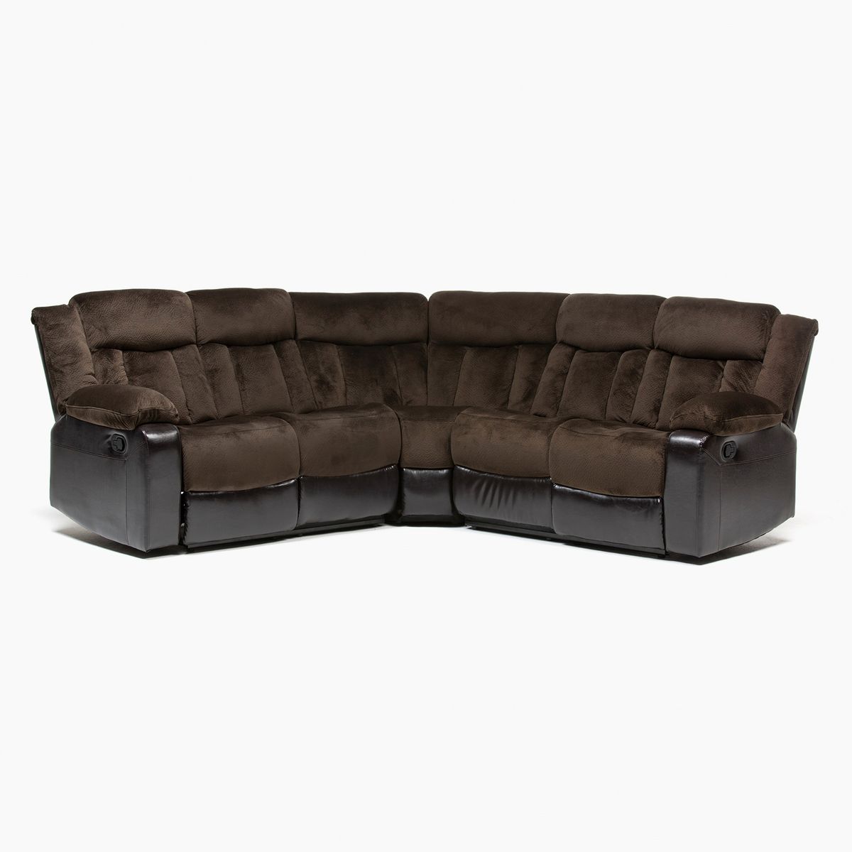 DANIELS - Sofá Seccional 5 Cuerpos Reclinable Alabama Café Daniels