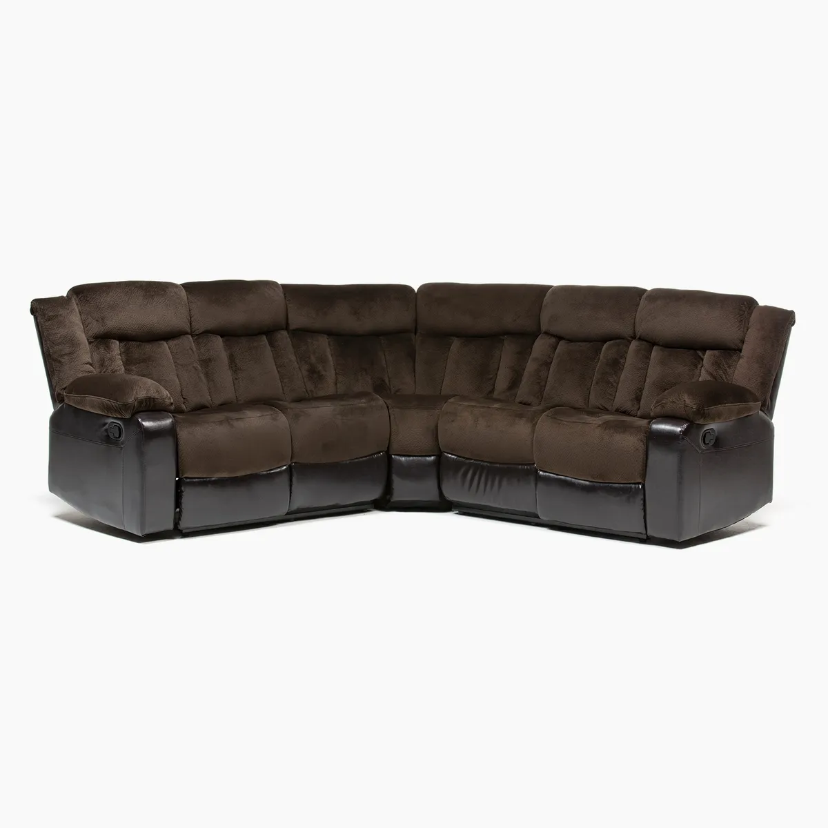 DANIELS - Sofá Seccional 5 Cuerpos Reclinable Alabama Café Daniels