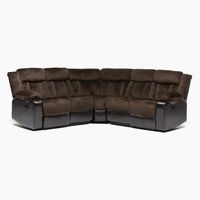 Sofá Seccional 5 Cuerpos Reclinable Alabama Café