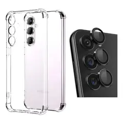 GENERICO - Funda Transparente Para Samsung S25 Fe + Protector Lentes