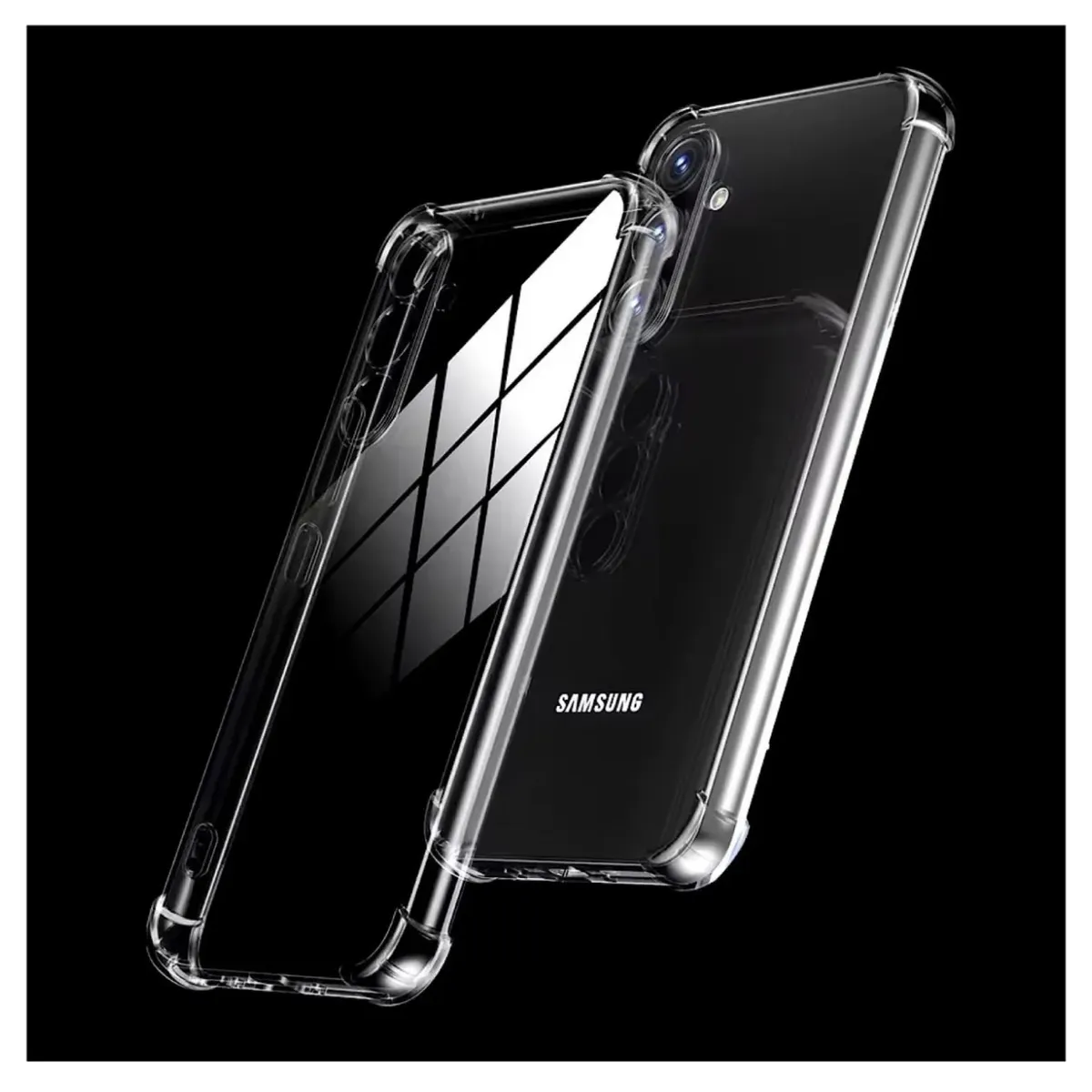 GENERICO - Funda Transparente Para Samsung S25 Fe + Protector Lentes