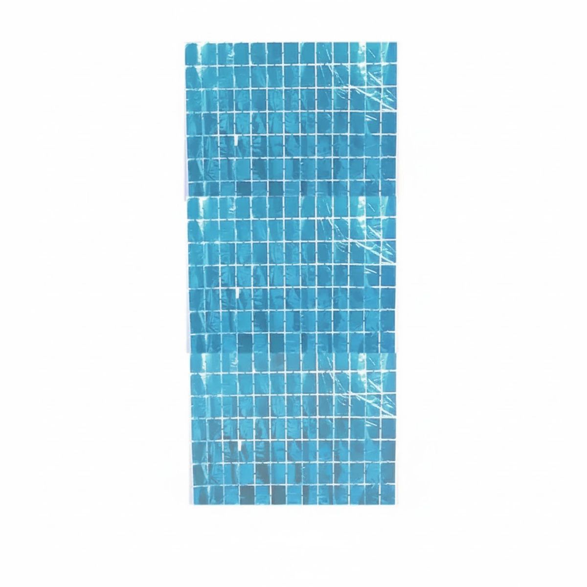 GENERICO - Cortina Metálica De Cuadros Azul Claro 100x200cm