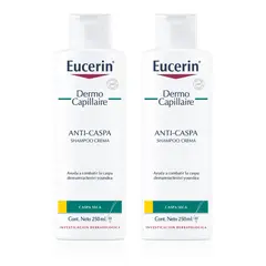 EUCERIN - Pack2 Shampoo Dermocapillaire Anticaspa Crema 250ml