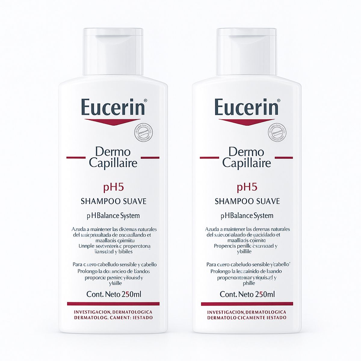EUCERIN - Pack 2 Shampoo Eucerin Dermocapillaire Ph5 250ml