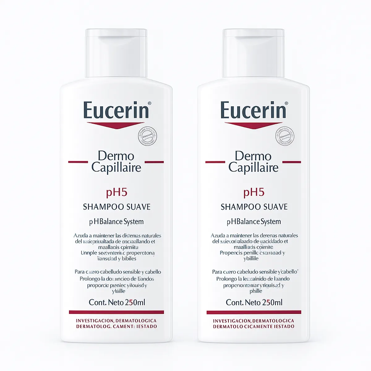 EUCERIN - Pack 2 Shampoo Eucerin Dermocapillaire Ph5 250ml
