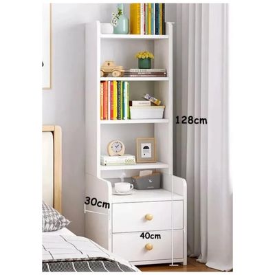 Imagen 2 del producto Velador Con Respaldo Alto Moderno Blanco