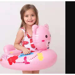 GENERICO - Flotador Inflable Bebé Osito Rosado con Asiento