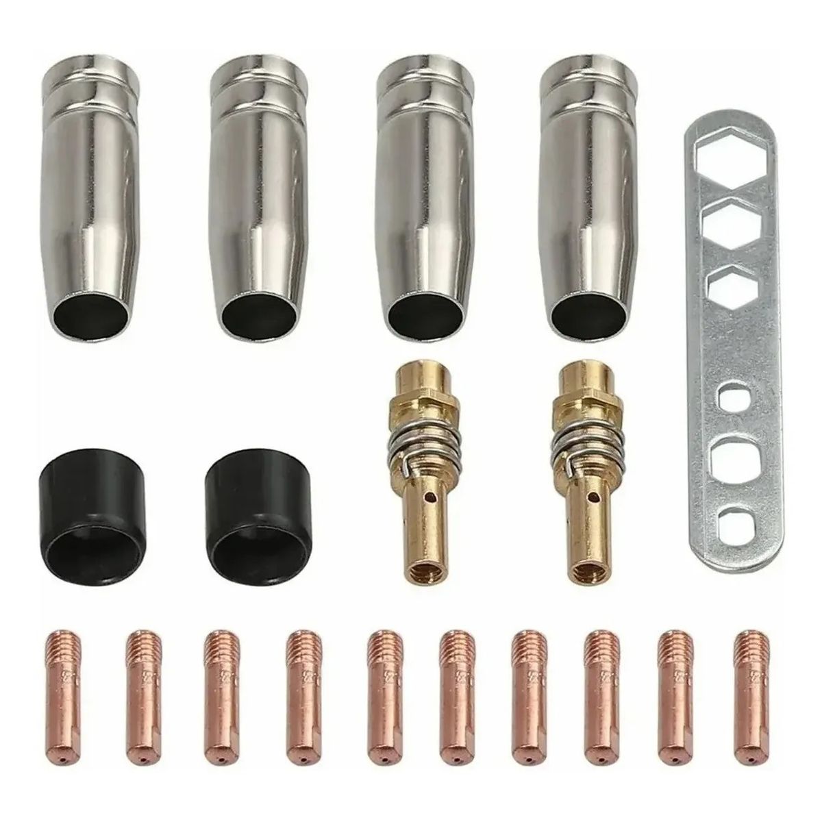 GENERICO - 19 Puntas De Contacto De Soldadura Mig/mag 0,8 Mm M6 Boquillas