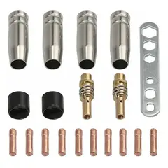 GENERICO - 19 Puntas De Contacto De Soldadura Mig/mag 0,8 Mm M6 Boquillas