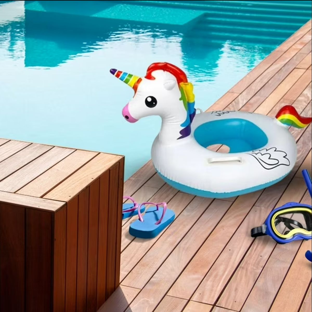 GENERICO - Flotador Inflable Unicornio Infantil Para Piscina