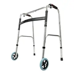 GENERICO - Burrito Andador Con 2 Ruedas Ortopedico Plegable Plateado