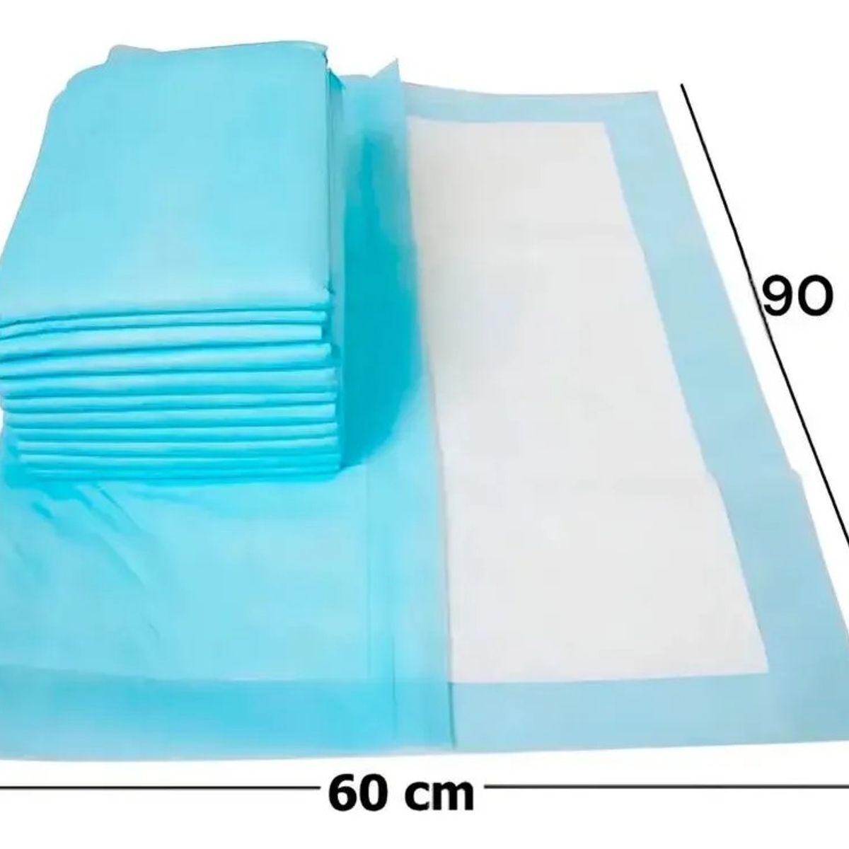 GENERICO - 40u Sabanillas Adulto Protector Cama 60x90 500ml Mediano