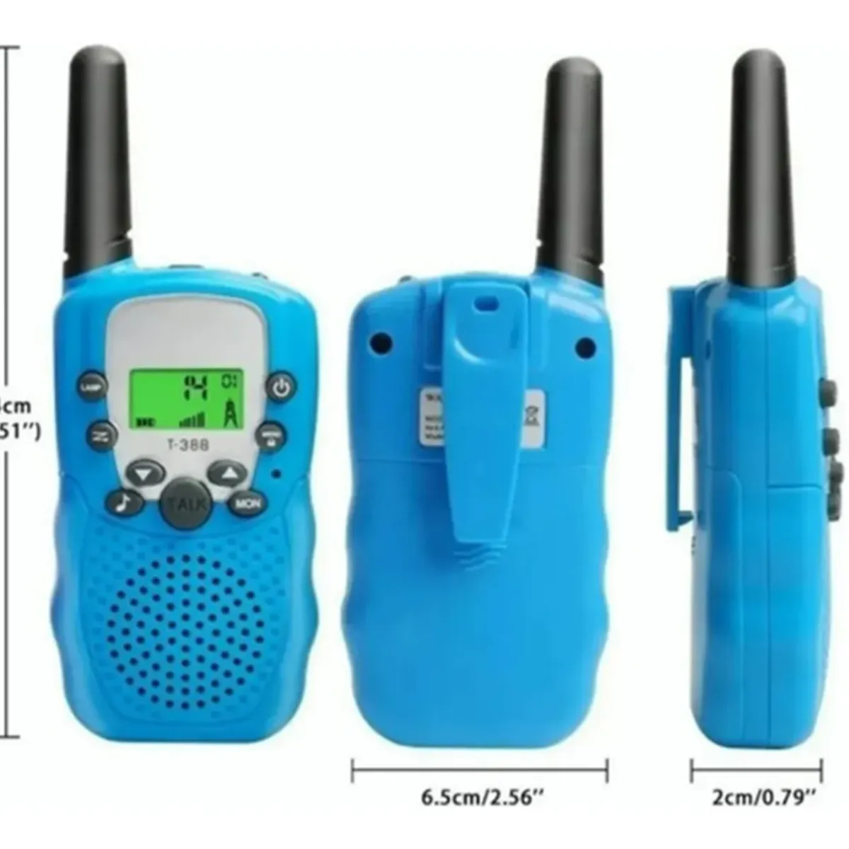 GENERICO - Pack de 2 Radio Walkie Talkie Para Niños