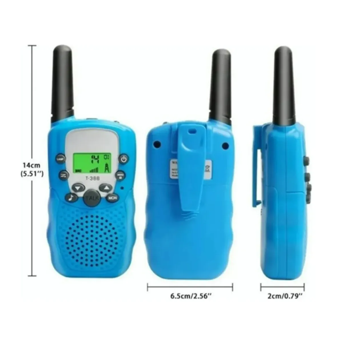 GENERICO - Pack de 2 Radio Walkie Talkie Para Niños