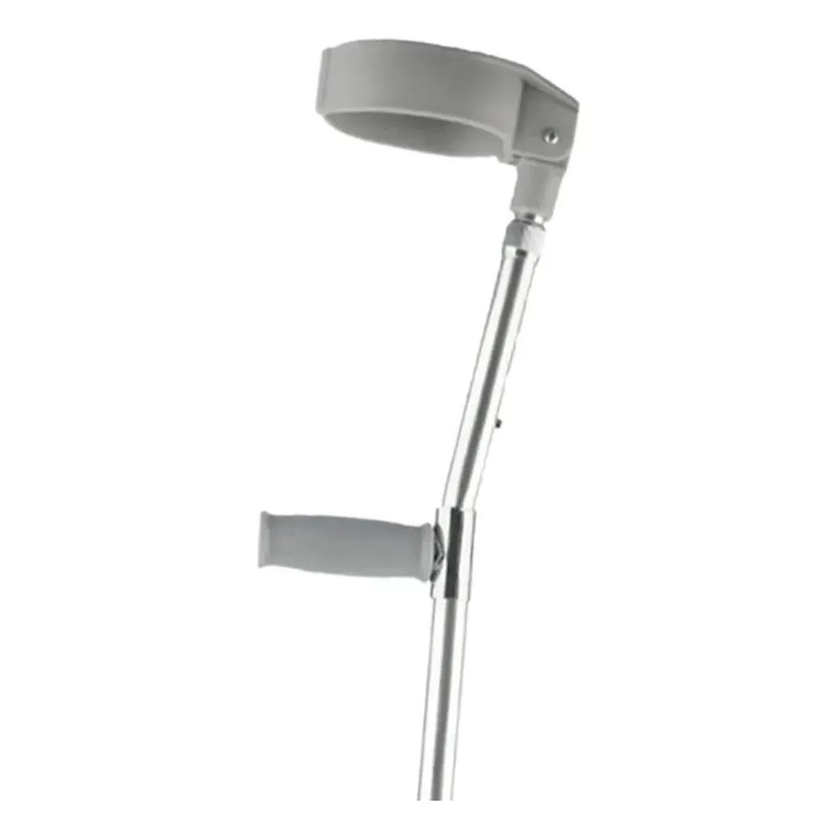 GENERICO - Bastón Canadiense Codera Móvil Ajustable Extensible Aluminio Plateado