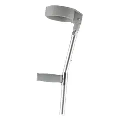 GENERICO - Bastón Canadiense Codera Móvil Ajustable Extensible Aluminio Plateado