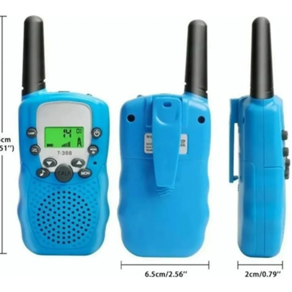 GENERICO - Pack de 2 Radio Walkie Talkie Para Niños