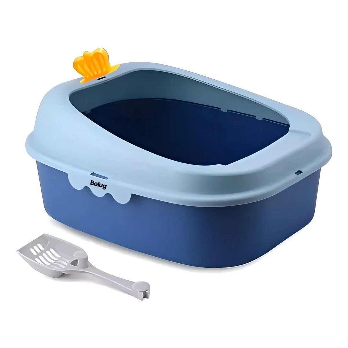 GENERICO - Arenero Para Gato Caja De Arena Para Gatos Arenero Gato Color Azul BELUG