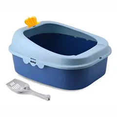 GENERICO - Arenero Para Gato Caja De Arena Para Gatos Arenero Gato Color Azul BELUG
