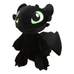 GENERICO - Peluche Furia Nocturna Chimuelo Negro 40cm