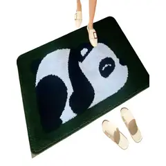 GENERICO - ALFOMBRA DECORATIVA DE PANDA VERDE 02