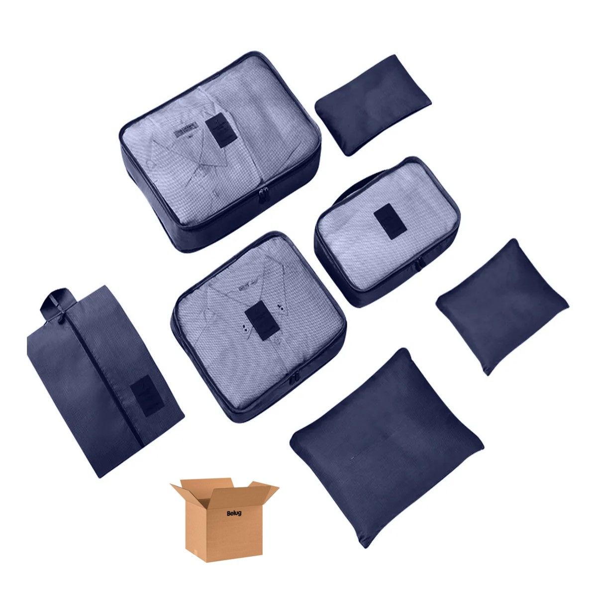 GENERICO - Bolsa De Almacenamiento Para Mudanzas Dormitorios Viajes AZUL BELUG