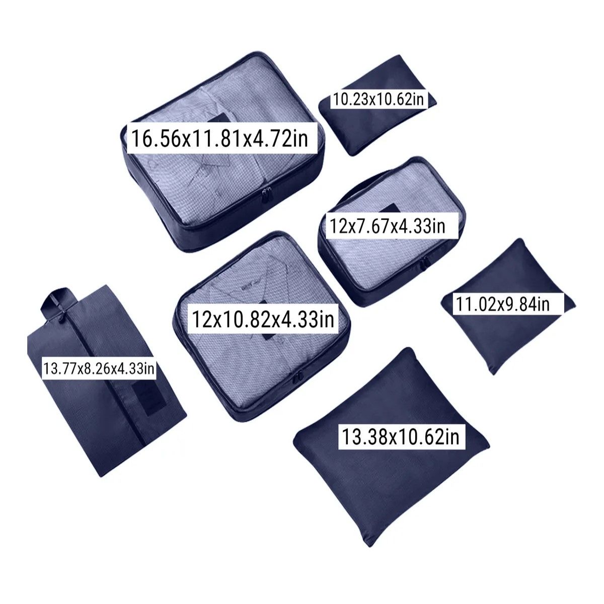 GENERICO - Bolsa De Almacenamiento Para Mudanzas Dormitorios Viajes AZUL BELUG