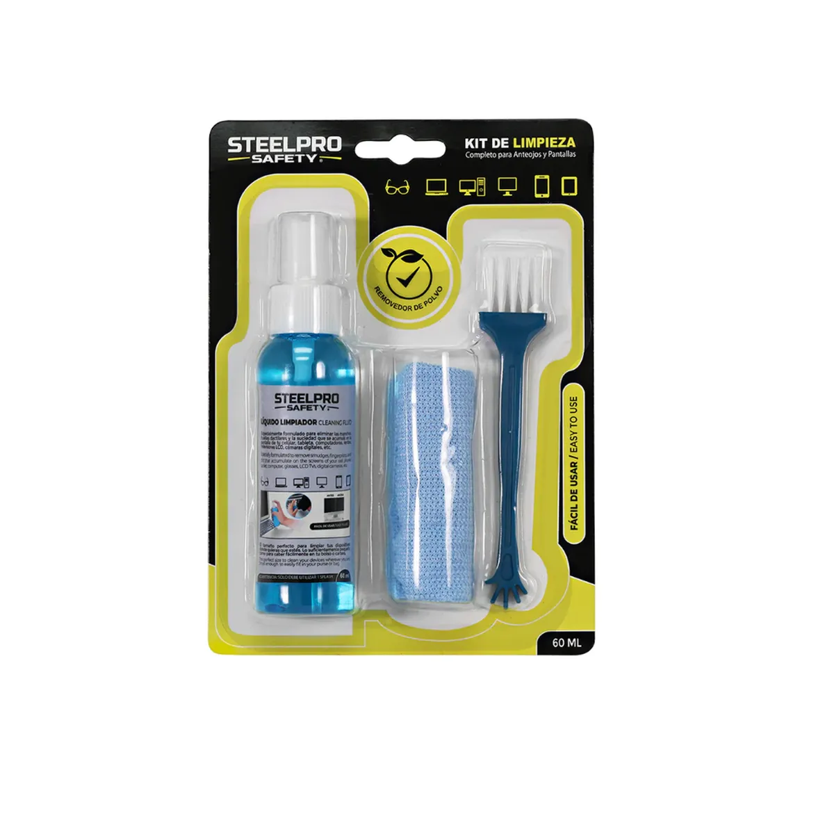 STEELPRO - Kit de Limpieza para lentes y pantallas