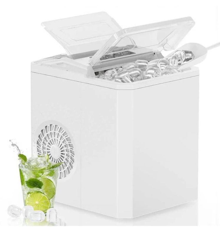 MOVI MAQUINA PARA HACER CUBOS DE HIELO COMPACTA Y PORTATIL