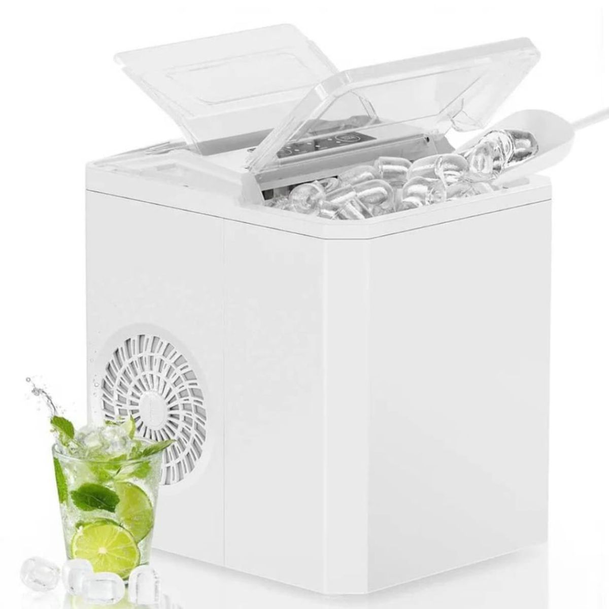 MOVI - MAQUINA PARA HACER CUBOS DE HIELO COMPACTA Y PORTATIL