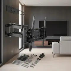 GENERICO - FIGOIMPORT Soporte Tv Pared Ajustable Brazo 32-70 Hogar Negro