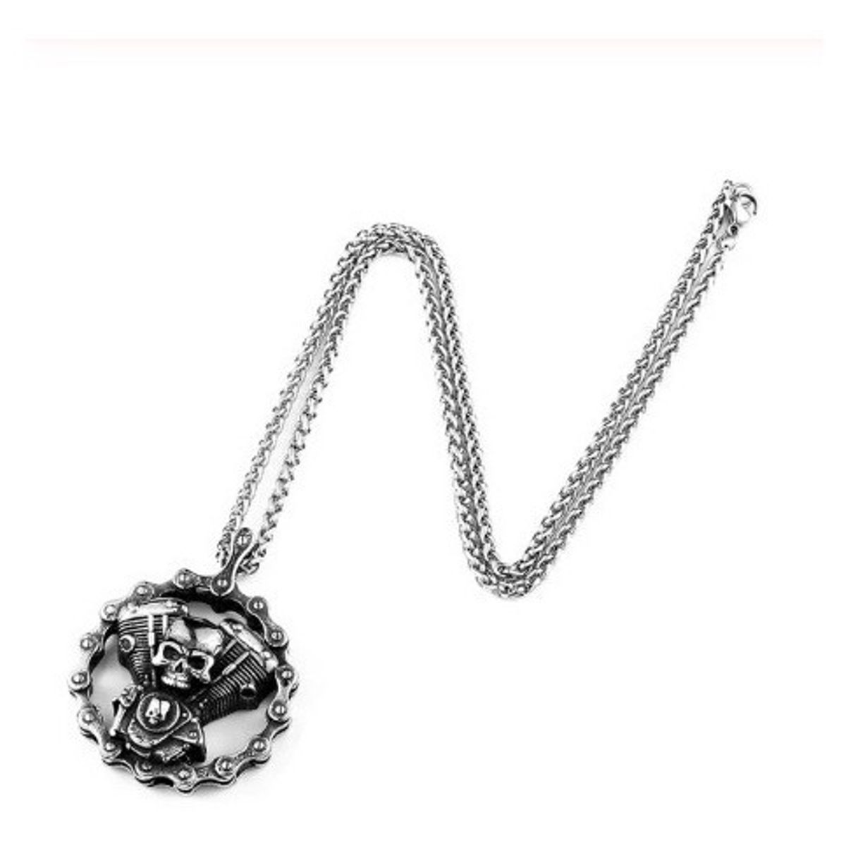 GENERICO - Collar Motor Biker Motocicleta Hombres Caballero Moda 2021