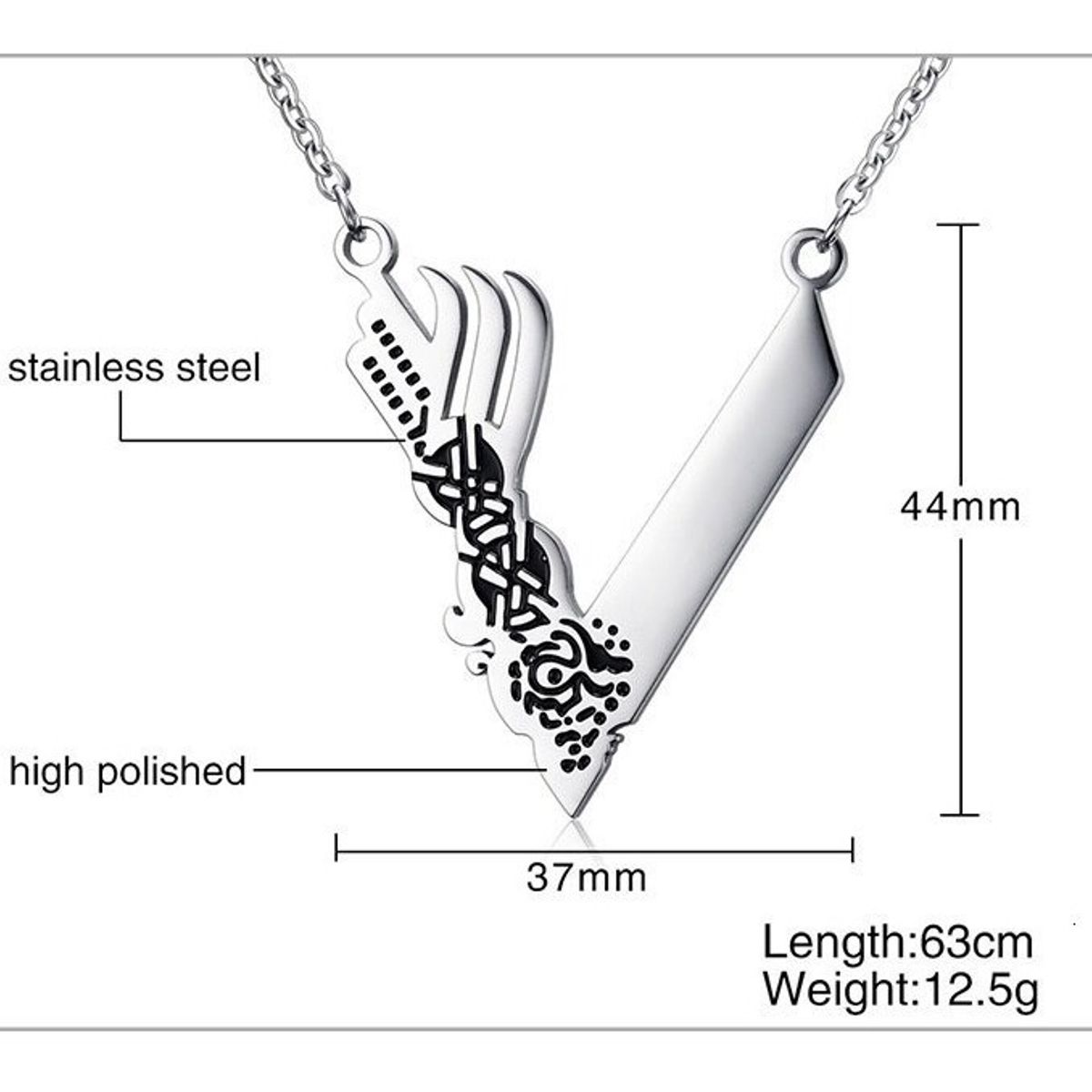 GENERICO - Collar V Vikingos Nordica Hombre Mujer Moda 2020
