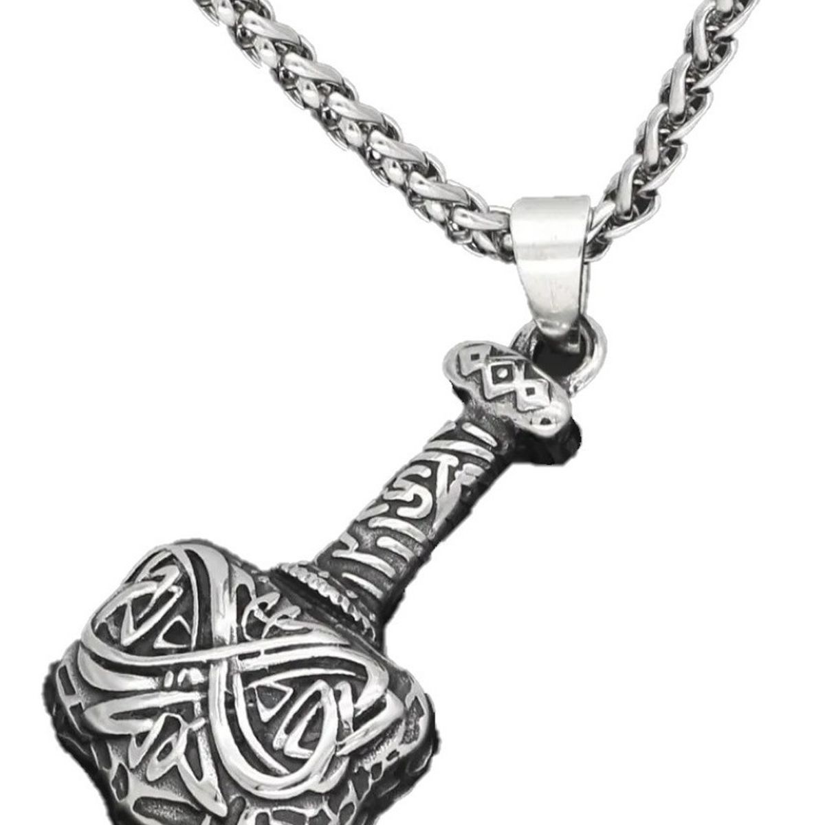 GENERICO - Collar Martillo Vikingo Nordica Hombre Mujer Moda Punk