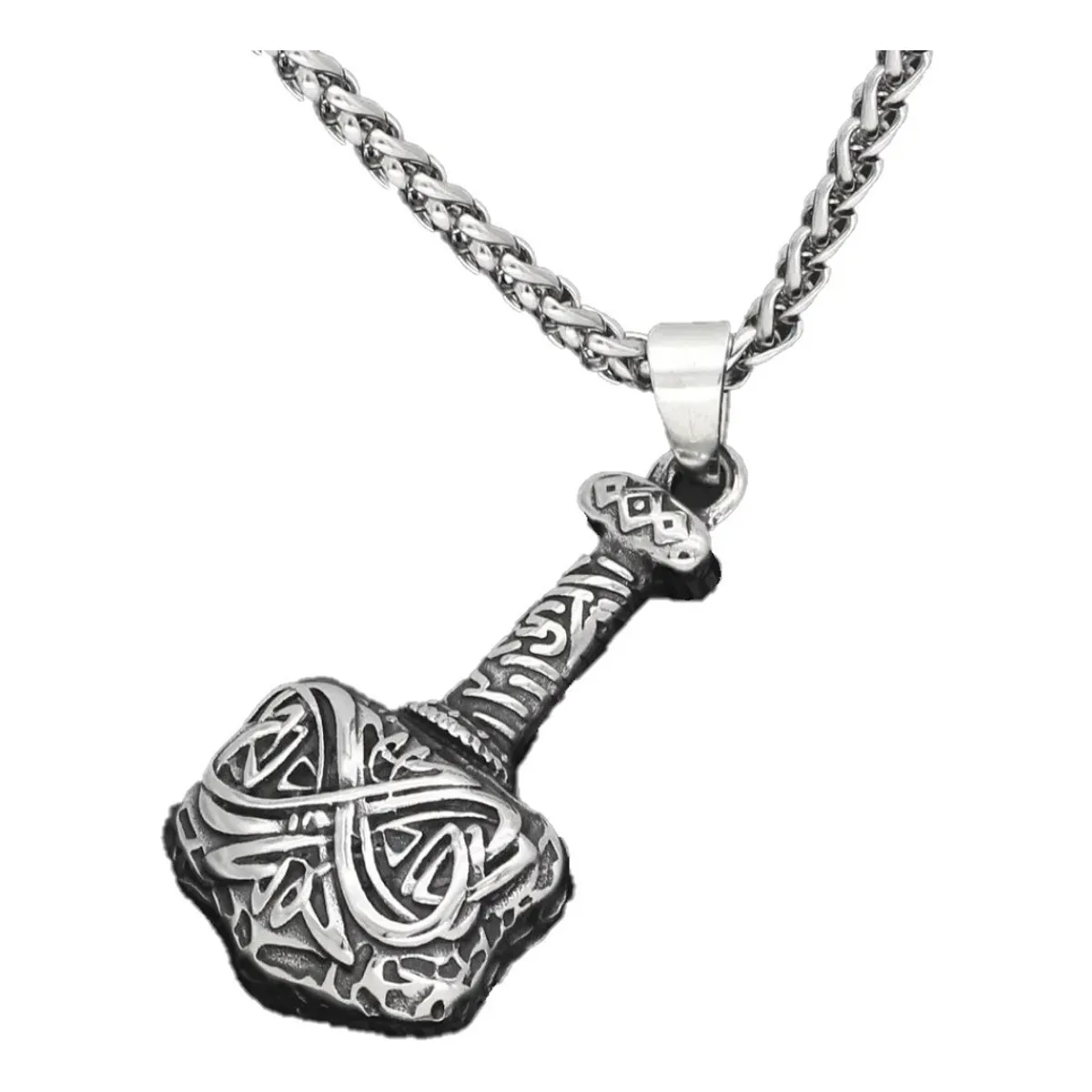 GENERICO - Collar Martillo Vikingo Nordica Hombre Mujer Moda Punk