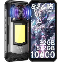 OUKITEL - WP56 5G Celular 36GB+512GB 16000mAh 108MP Android 15 Smartphone-Negro