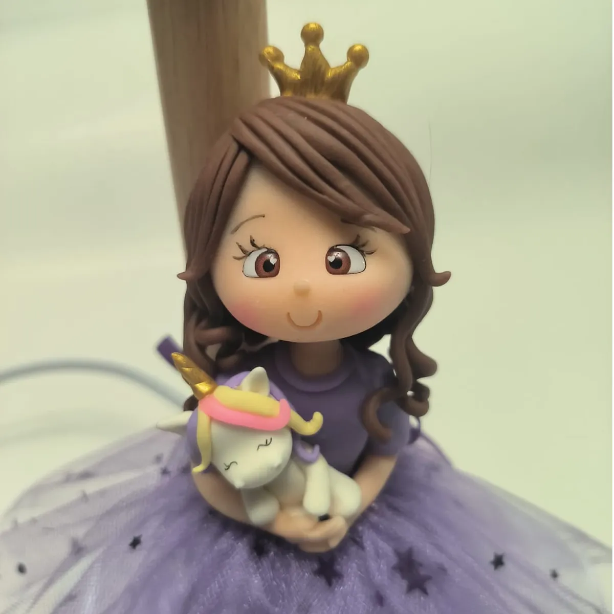 GENERICO - Lampara Velador Infantil - Niña  Princesa Lila