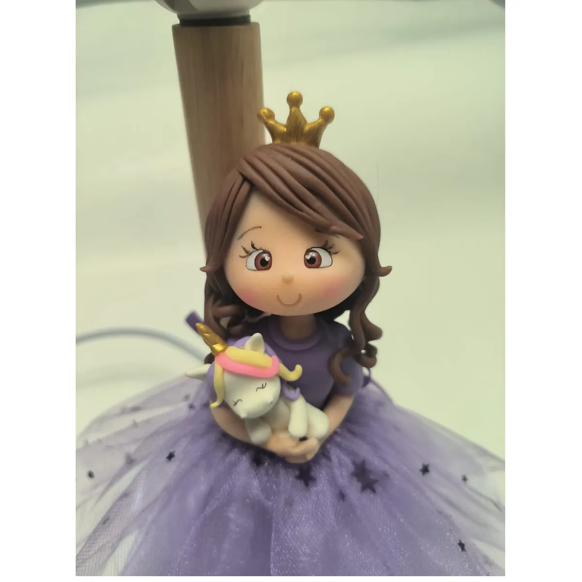 GENERICO - Lampara Velador Infantil - Niña  Princesa Lila