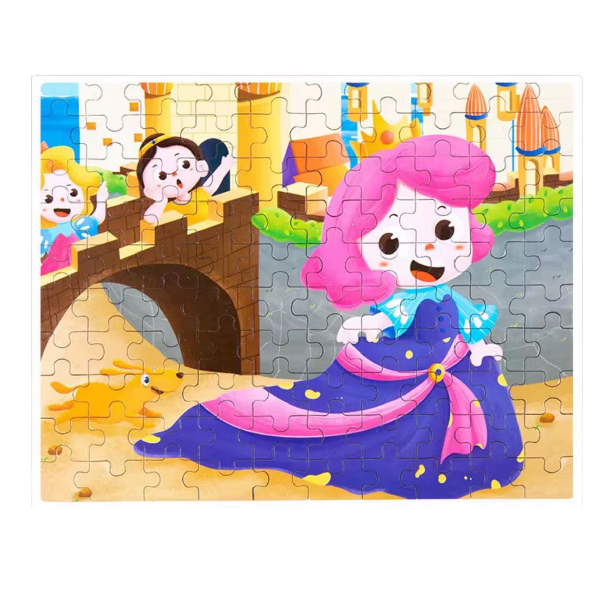 GENERICO - Rompecabezas Puzzle Para Niños 100 Piezas M5 Princesas