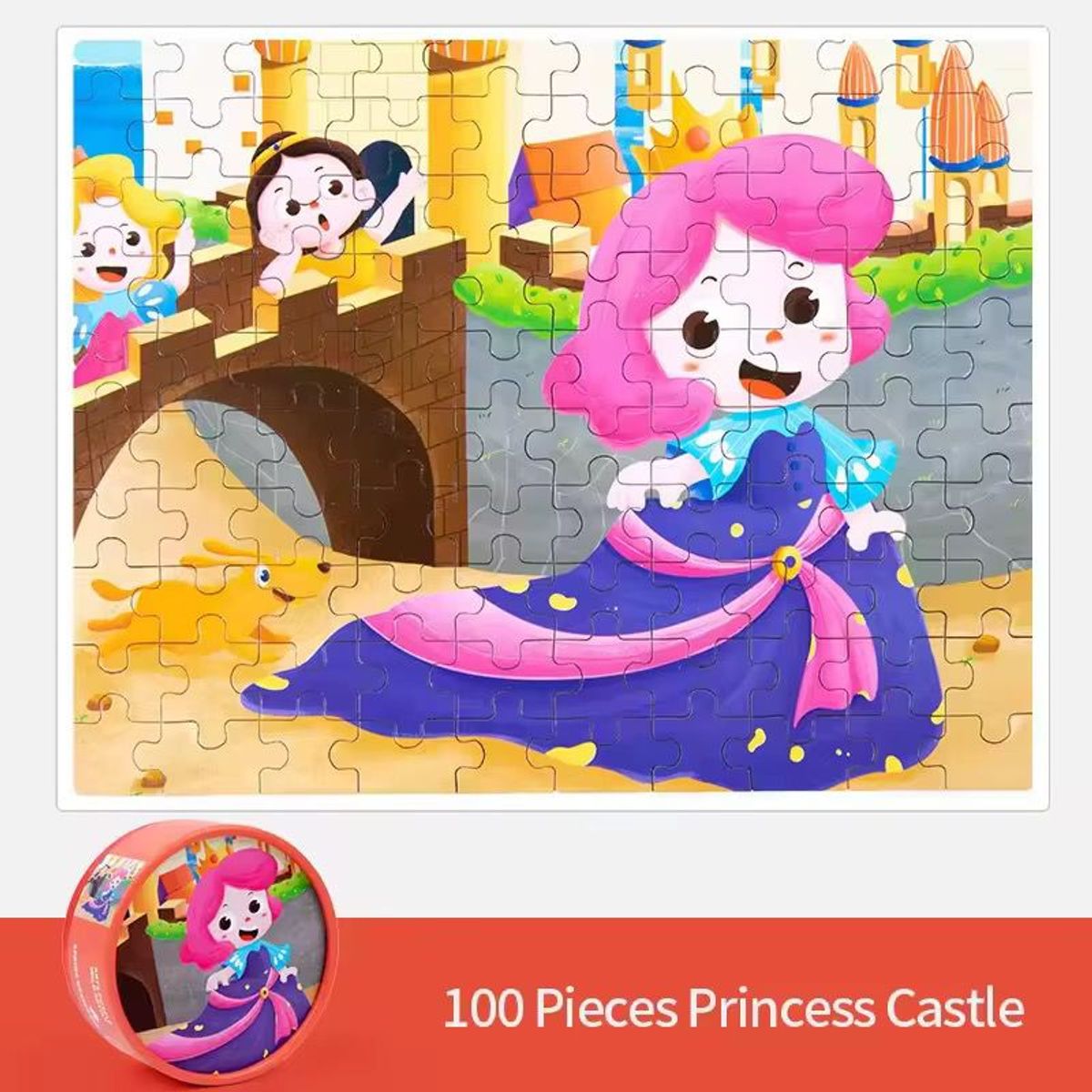 GENERICO - Rompecabezas Puzzle Para Niños 100 Piezas M5 Princesas
